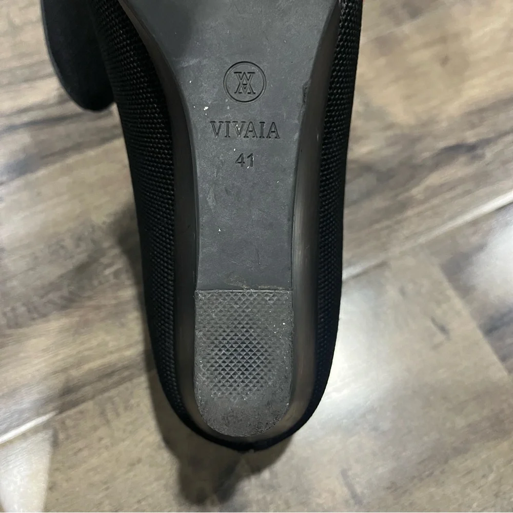 Vivaia Aria Wedge Pro Women's Pointed Toe Wedge Black Shoes EUR 41 US 10/10.5